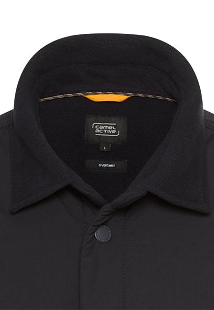 Overshirt mit Hemdkragen dark navy