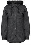 Overshirt mit Kapuze black