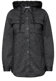 Overshirt mit Kapuze black
