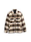 Overshirt mit Karomuster brown blue check