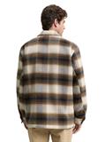 Overshirt mit Karomuster brown blue check