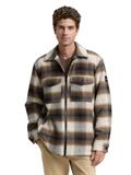Overshirt mit Karomuster brown blue check