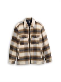 Overshirt mit Karomuster brown blue check