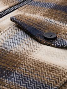 Overshirt mit Karomuster brown blue check