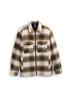 Overshirt mit Karomuster brown blue check
