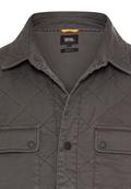 Overshirt mit Rautenmuster gunmetal