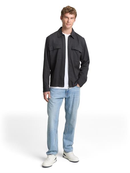 Overshirt mit Reißverschluss urban medium grey