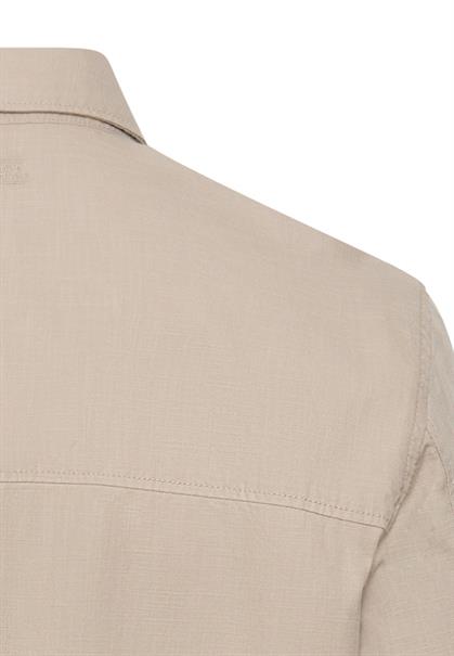 Overshirt mit Taschen light beige