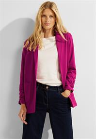 Oversize Blazer mit Raffung cool pink