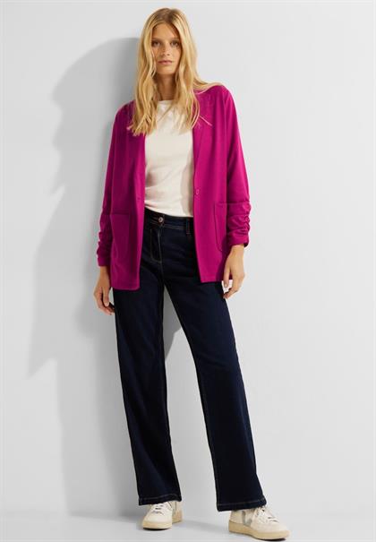 Oversize Blazer mit Raffung cool pink