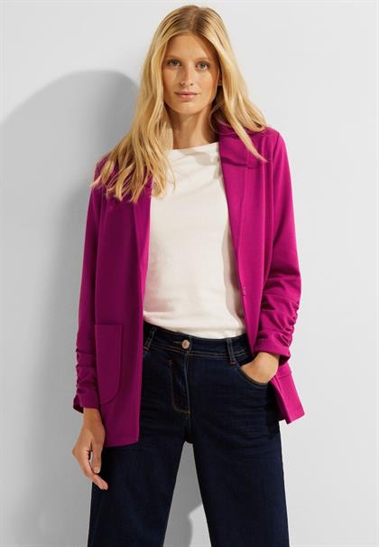 Oversize Blazer mit Raffung cool pink