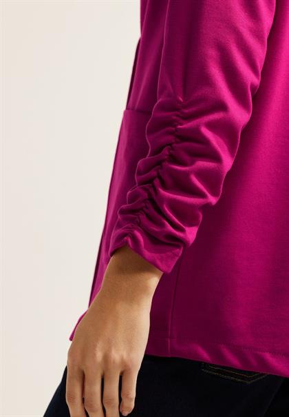 Oversize Blazer mit Raffung cool pink