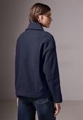Oversize Caban Jacke deep blue