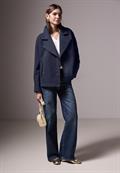 Oversize Caban Jacke deep blue