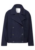 Oversize Caban Jacke deep blue