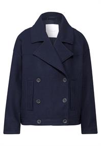 Oversize Caban Jacke deep blue