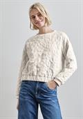 Oversize Leo-Sweater lucid white