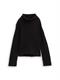 Oversize Rollkragenpullover deep black