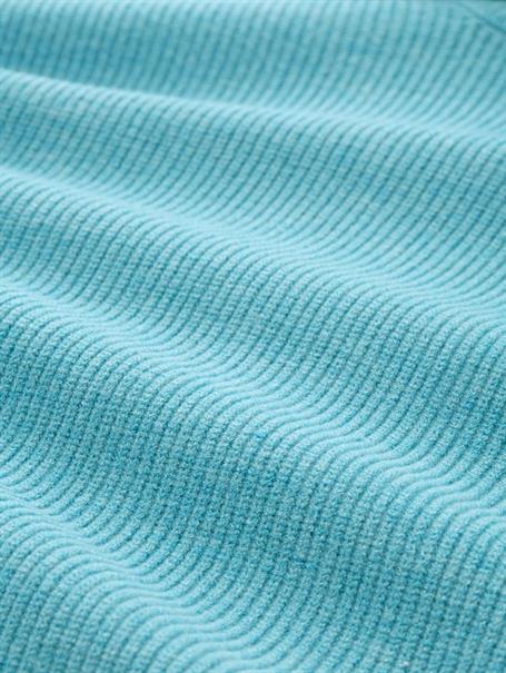 Oversize Rollkragenpullover tropical teal melange