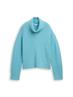 Oversize Rollkragenpullover tropical teal melange