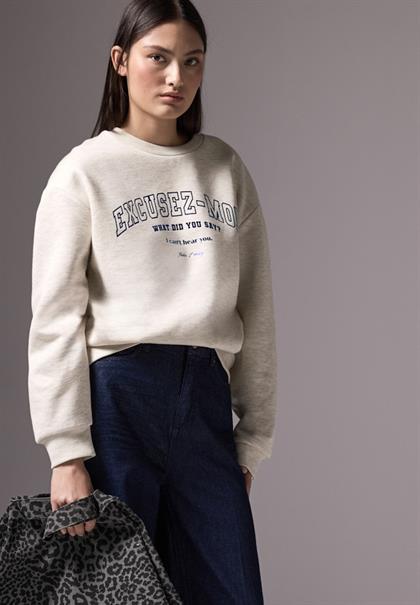 Oversize Sweater soft cream mel.