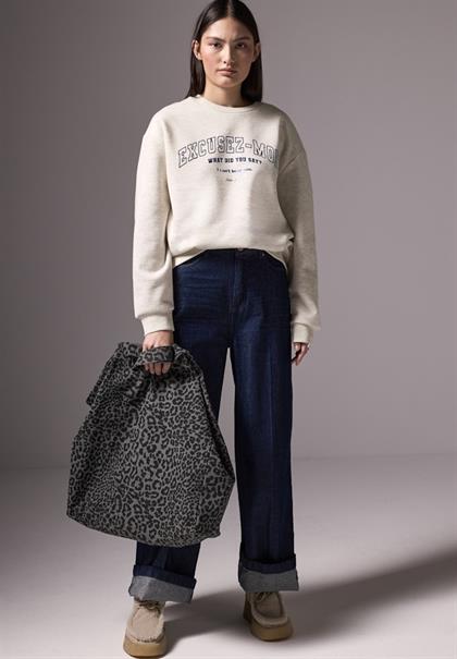 Oversize Sweater soft cream mel.