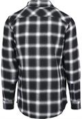 Oversized Checked Shirt blk, wht