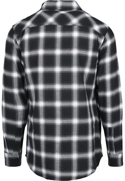 Oversized Checked Shirt blk, wht