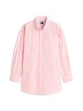 Oversized Fit Logo Embroidery Poplin Shirt tropical blush - stripe