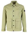 Oversized Hemdjacke Aus Baumwoll-twill olive