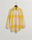 Oversized Madras Bluse canary yellow