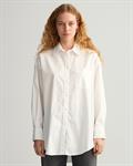 Oversized Oxford-Bluse white