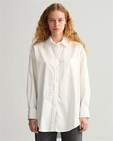 Oversized Oxford-Bluse white