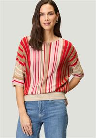 Oversized-Pullover patch creamred