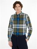 OXFORD TOMMY TARTAN BIG SF SHIRT putting green - multi