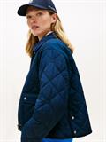 PADDED FLAG QUILTED JACKET dark night navy