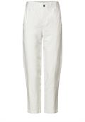 Paperbag Hose im Casual Fit off white