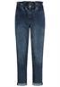 Paperbag Jeans dark blue denim d281