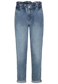 Paperbag Jeans middle blue denim m293