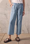 Paperbag Wide Leg Jeans light blue washed