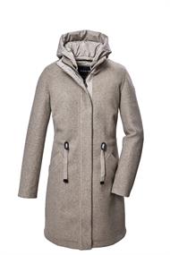 Parka mit abknöpfbarer Kapuze 00161 hellbeige