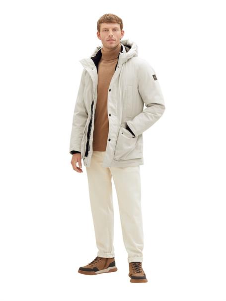 Parka mit abnehmbarer Kapuze beige alfalfa