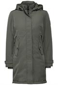 Parka mit abnehmbarer Kapuze golden khaki