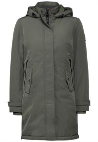 Parka mit abnehmbarer Kapuze golden khaki
