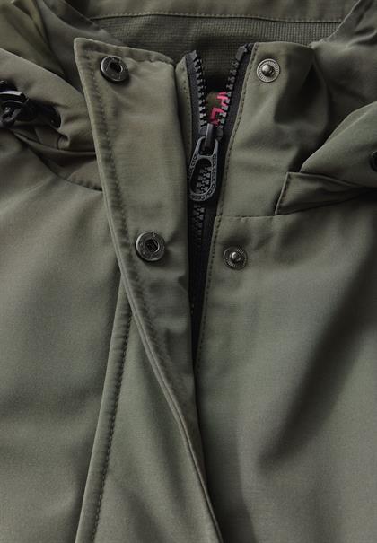 Parka mit abnehmbarer Kapuze golden khaki