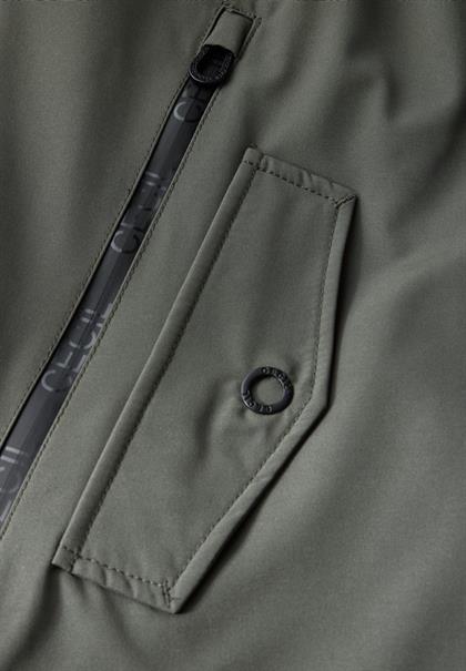 Parka mit abnehmbarer Kapuze golden khaki