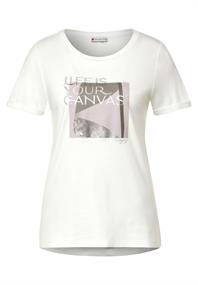 Partprint T-Shirt off white