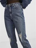 PCBELLA HW TAP DEST ANK JEANS MB NOOS medium blue denim