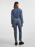 PCBELLA HW TAP DEST ANK JEANS MB NOOS medium blue denim