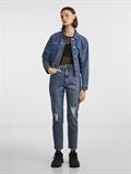 PCBELLA HW TAP DEST ANK JEANS MB NOOS medium blue denim